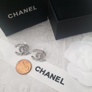 Chanel Twisted CC Earrings